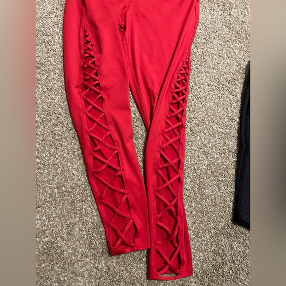 Forever 21 Red Skinny Leggings - Picture 6 of 10